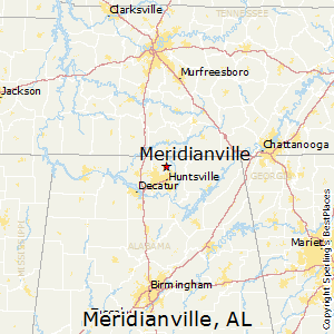 Meridianville,Alabama Map