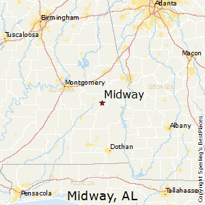 Midway,Alabama Map