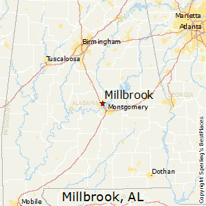 Millbrook,Alabama Map