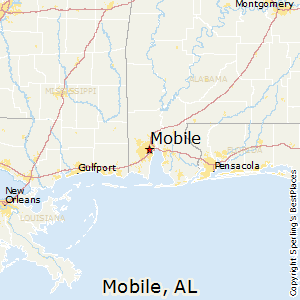 Mobile,Alabama Map