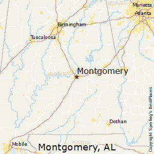 Montgomery,Alabama Map