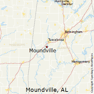 Moundville,Alabama Map