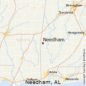 Needham,Alabama Map
