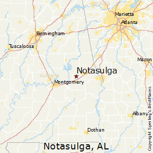 Notasulga,Alabama Map