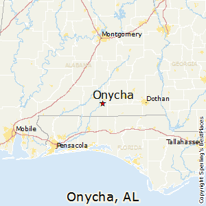 Onycha,Alabama Map