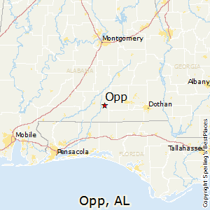 Opp,Alabama Map