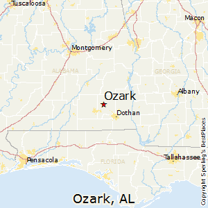 Ozark,Alabama Map