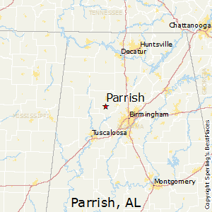 Parrish,Alabama Map