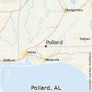 Pollard,Alabama Map