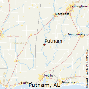 Putnam,Alabama Map