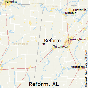 Reform,Alabama Map