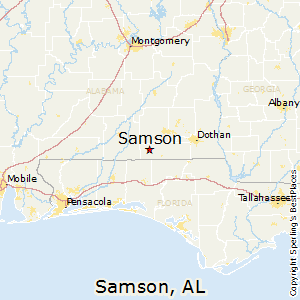 Samson,Alabama Map