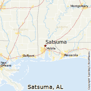 Satsuma,Alabama Map