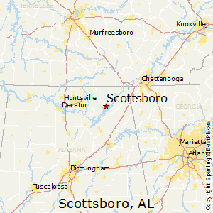 Scottsboro,Alabama Map