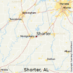 Shorter,Alabama Map