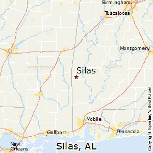 Silas,Alabama Map
