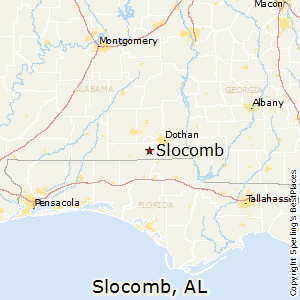 Slocomb,Alabama Map