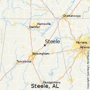 Steele,Alabama Map