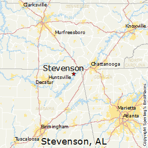 Stevenson,Alabama Map
