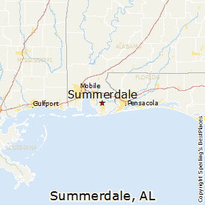 Summerdale,Alabama Map