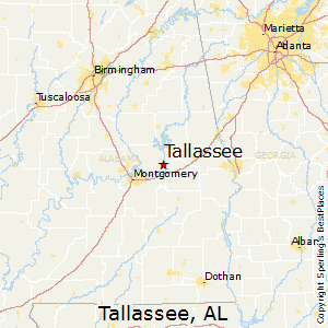 Tallassee,Alabama Map