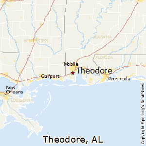 Theodore,Alabama Map