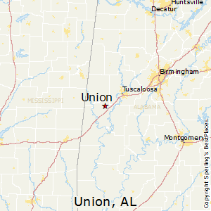 Union,Alabama Map