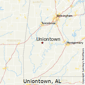 Uniontown,Alabama Map