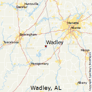 Wadley,Alabama Map