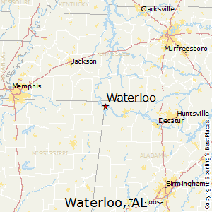 Waterloo,Alabama Map