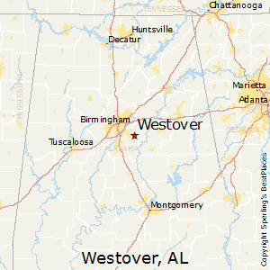 Westover,Alabama Map
