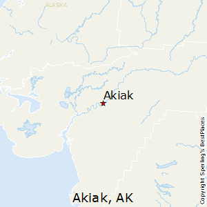 Akiak,Alaska Map