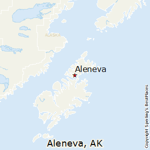 Aleneva,Alaska Map