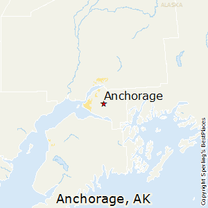 Anchorage,Alaska Map