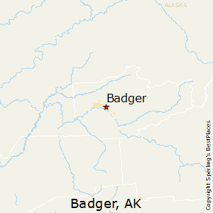 Badger,Alaska Map