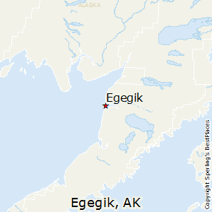Egegik,Alaska Map