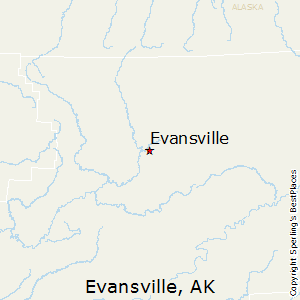Evansville,Alaska Map