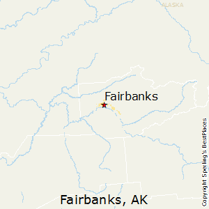 Fairbanks,Alaska Map