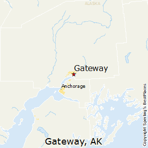Gateway,Alaska Map