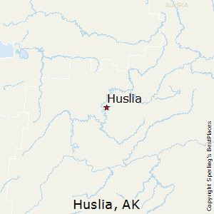 Huslia,Alaska Map