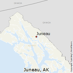Juneau,Alaska Map