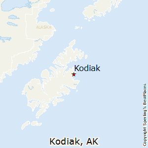 Kodiak,Alaska Map