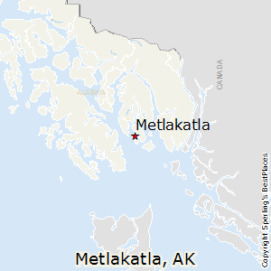 Metlakatla,Alaska Map