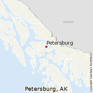 Petersburg,Alaska Map