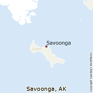 Savoonga,Alaska Map