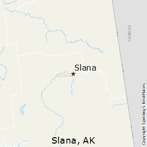 Slana,Alaska Map