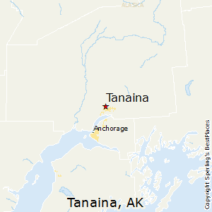 Tanaina,Alaska Map