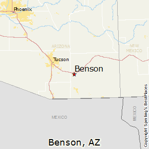 Benson,Arizona Map
