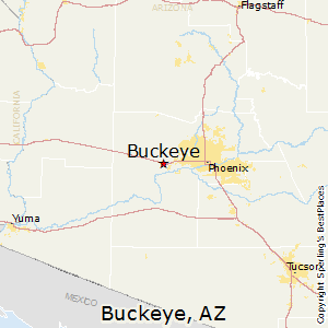Buckeye,Arizona Map