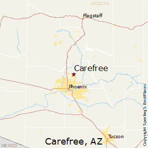 Carefree,Arizona Map